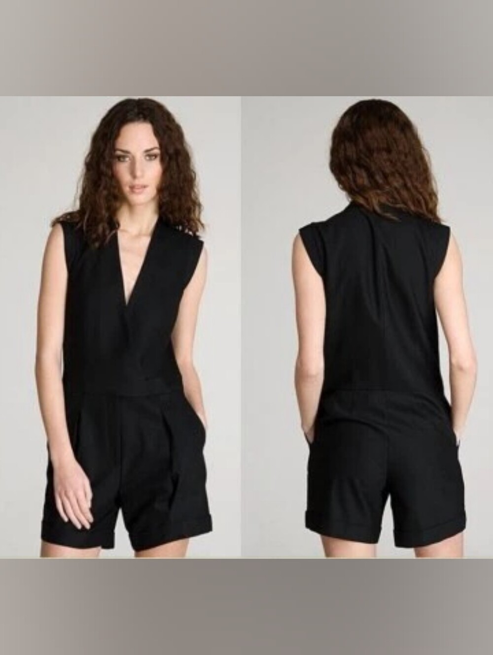 ✨ Helmut Lang NWT Wool Tuxedo Romper – Size 6 ✨